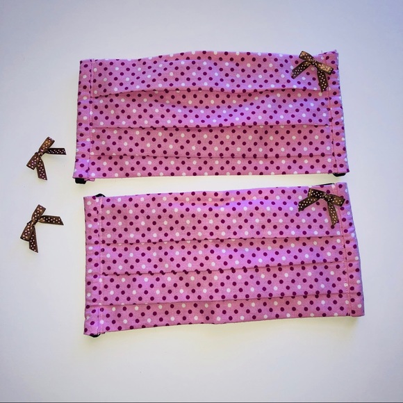 Other - TWO 100% COTTON FACE MASKS - FULLY ADJUSTABLE!